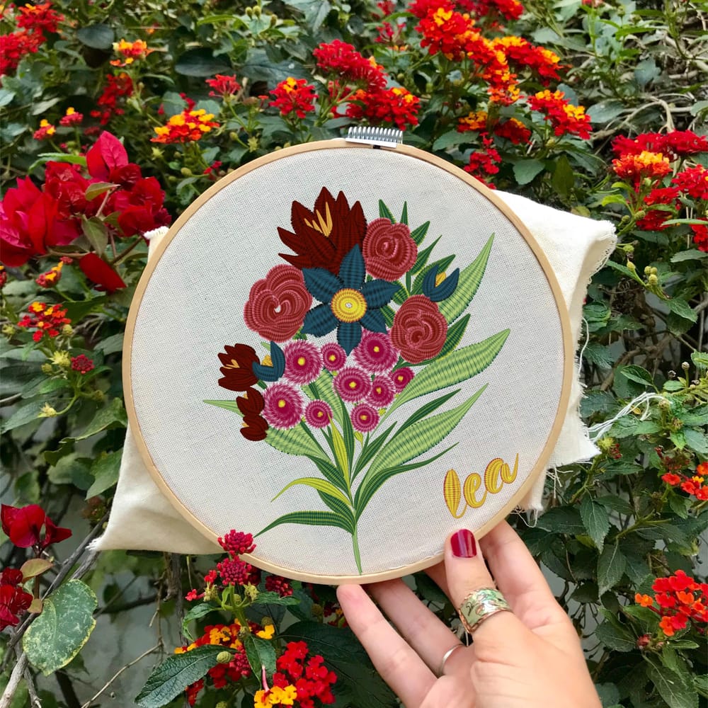 Embroidery brushes in Procreate - image 2 - student project