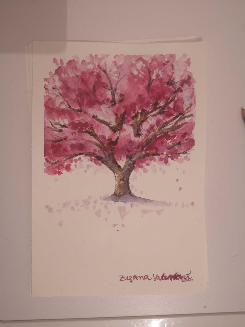 Cherry and Oak trees Skillshare Student Project