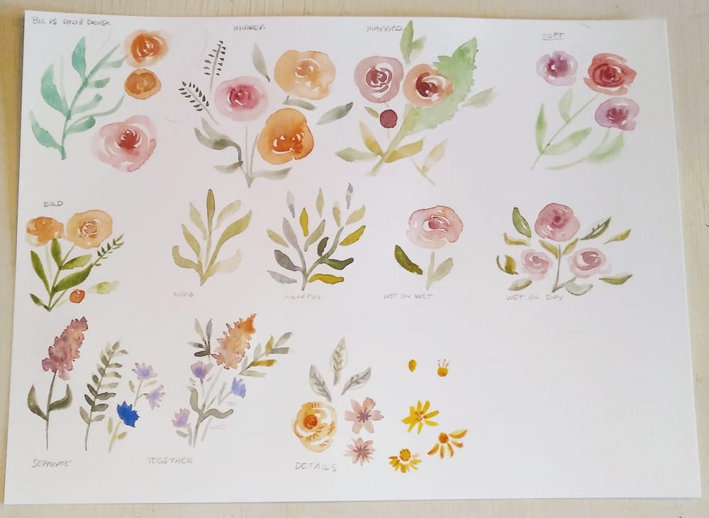 Watercolor & gouache studies - image 1 - student project