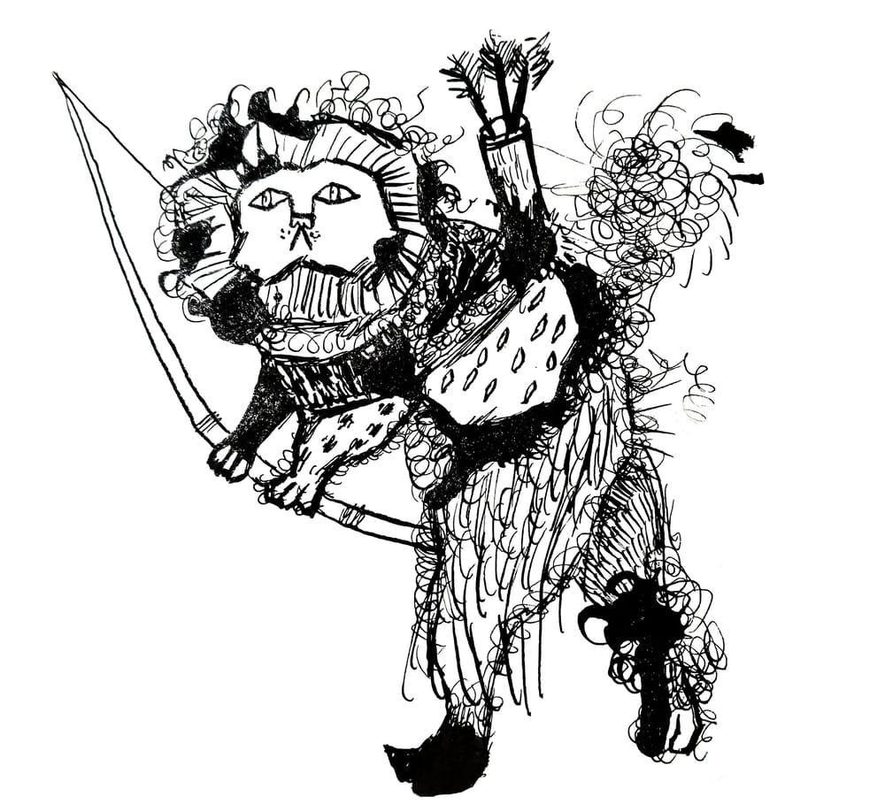 Lion Archer inspired by Ronald Searle - image 6 - student project