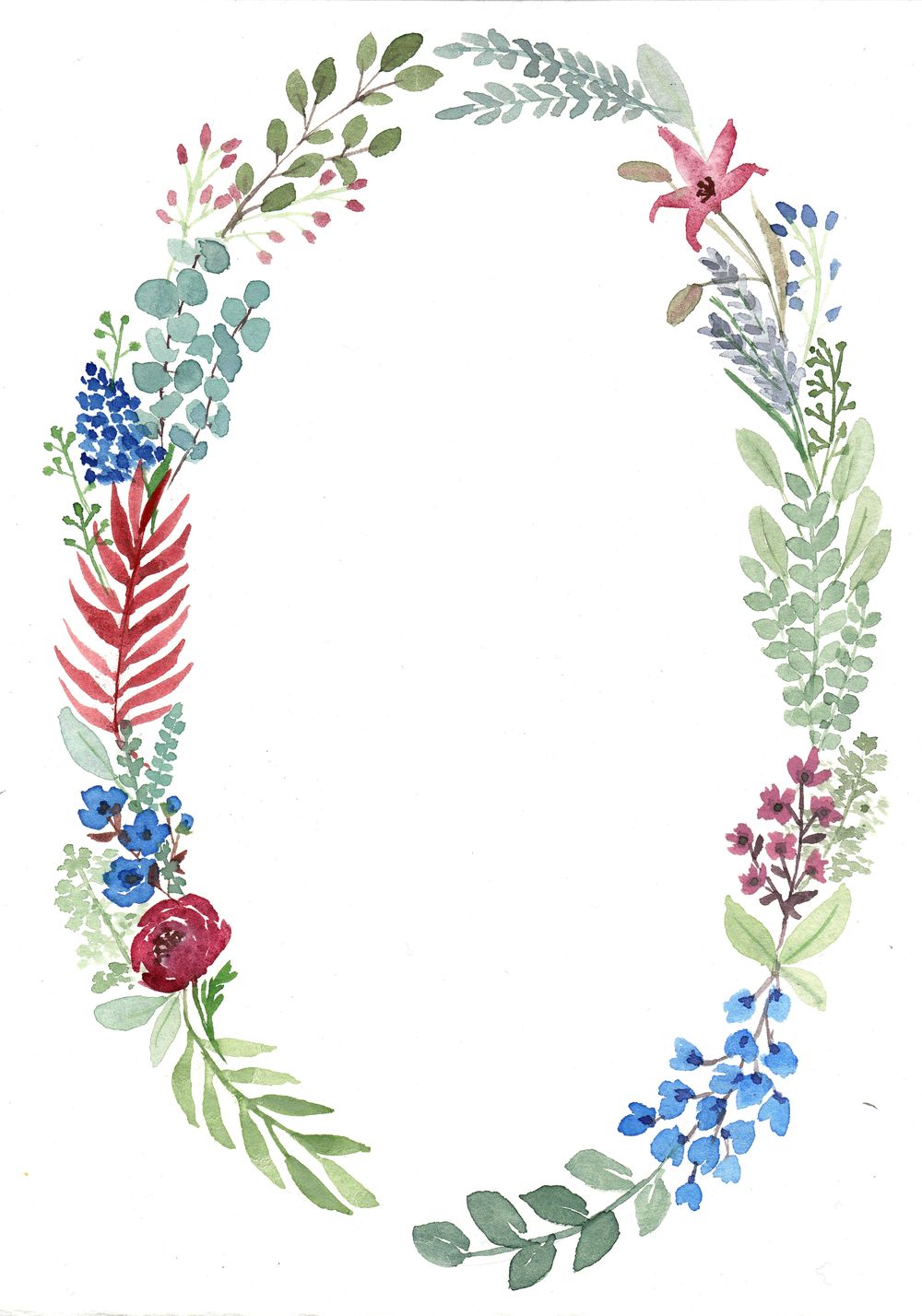 Wreath for a wedding invitation - image 1 - student project