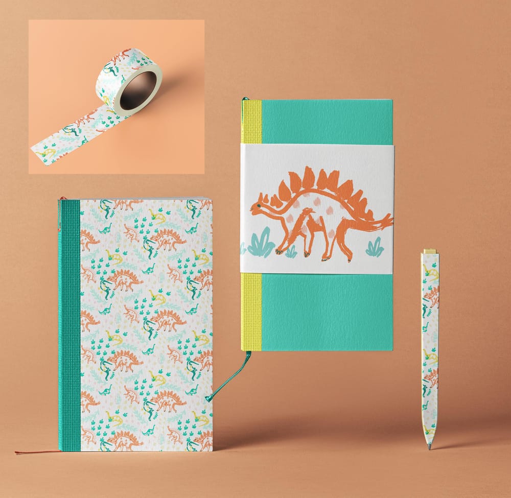 Dinosaur Stationary Set - image 2 - student project