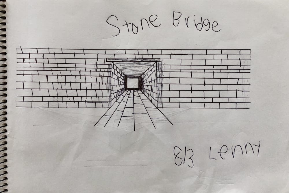 Stone bridge and house by Lenny - image 1 - student project