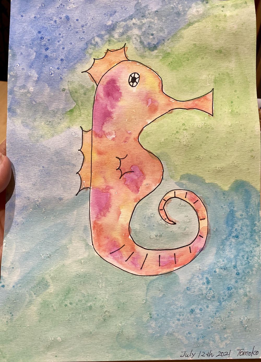 Sea horse by Lenny and Tomoko - image 2 - student project