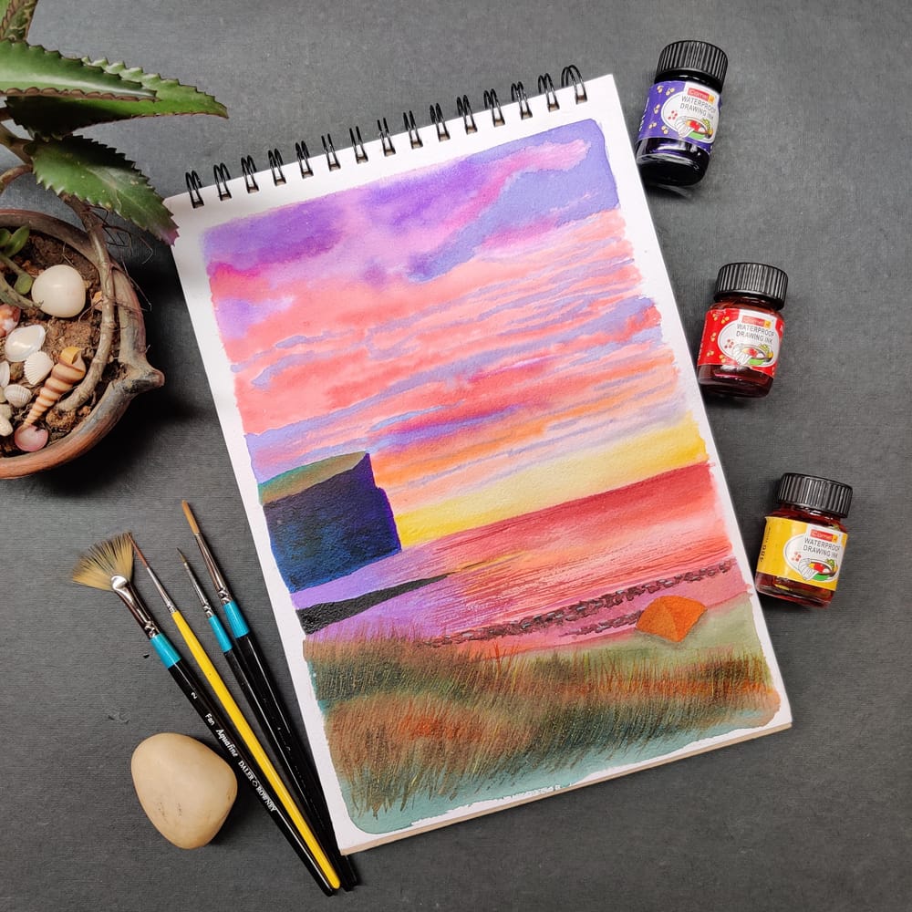 Flatlays for my artworks on Instagram - image 1 - student project