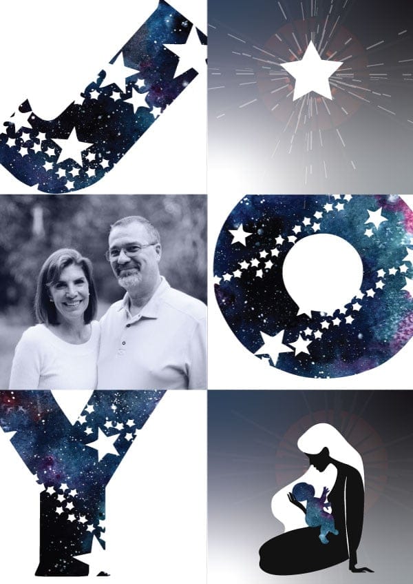 Galaxy Background / Christmas Card - image 1 - student project