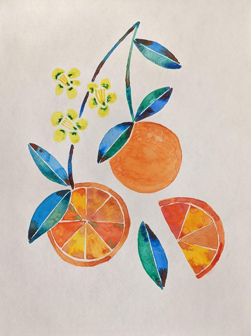 Watercolor fruits - image 2 - student project