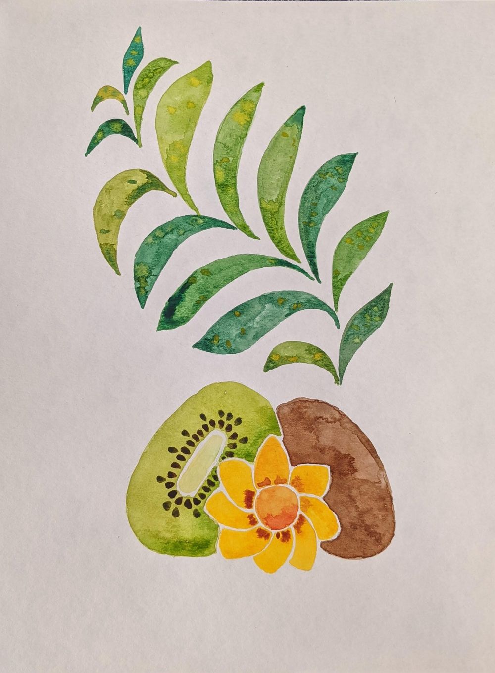 Watercolor fruits - image 4 - student project