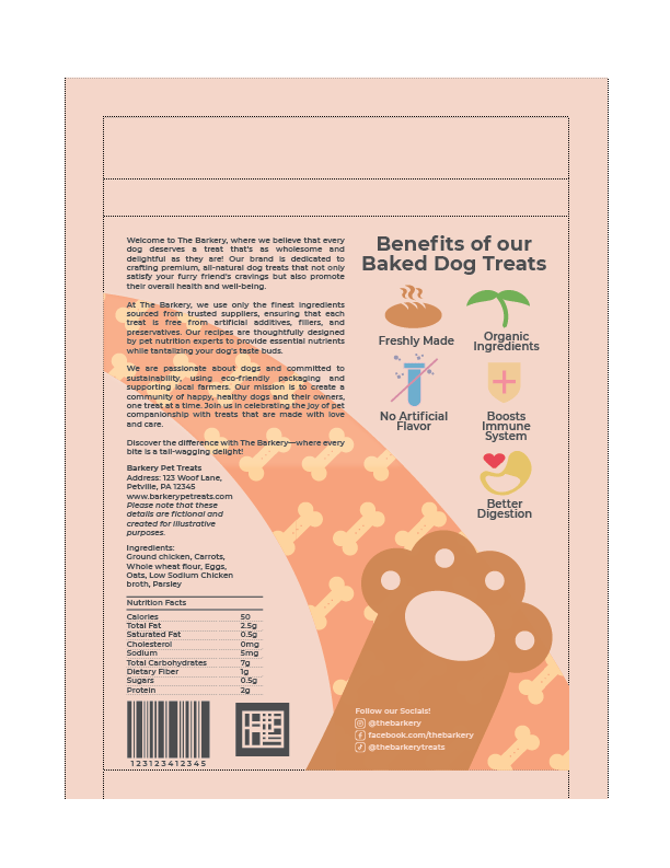 Barkery - Dog Treats Packaging - image 3 - student project