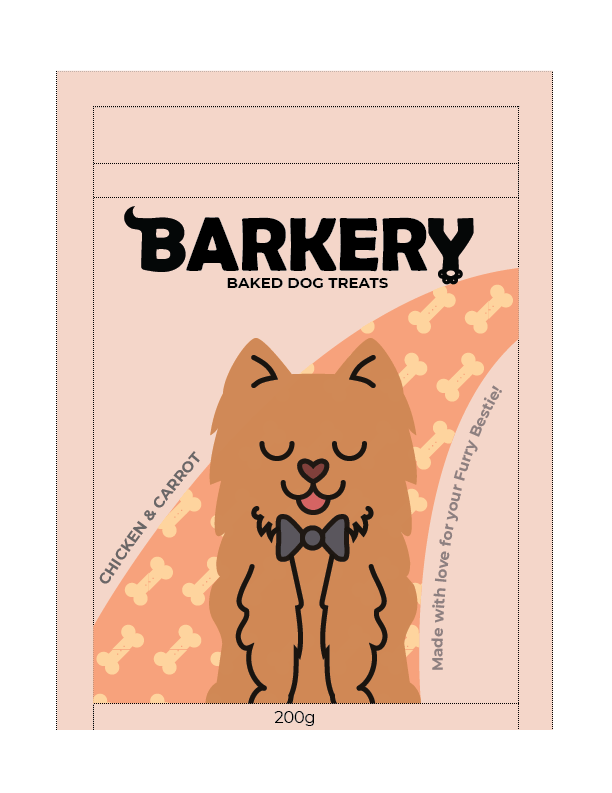 Barkery - Dog Treats Packaging - image 2 - student project