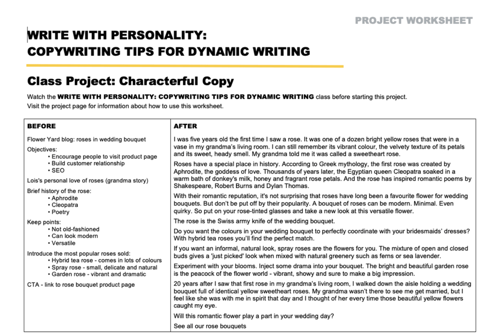 Characterful Copy: Example Project - image 2 - student project