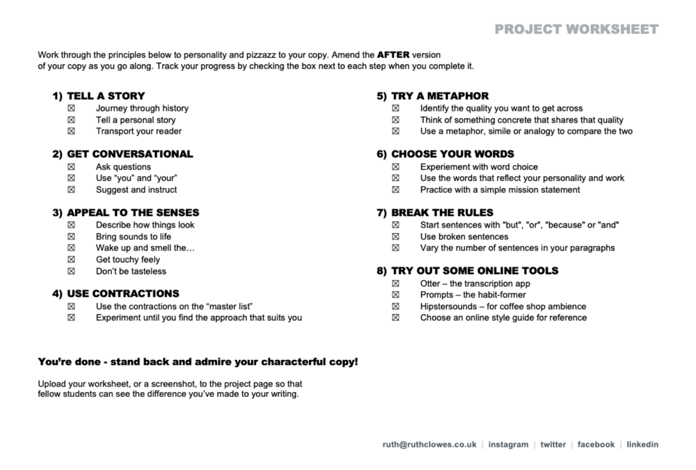 Characterful Copy: Example Project - image 3 - student project