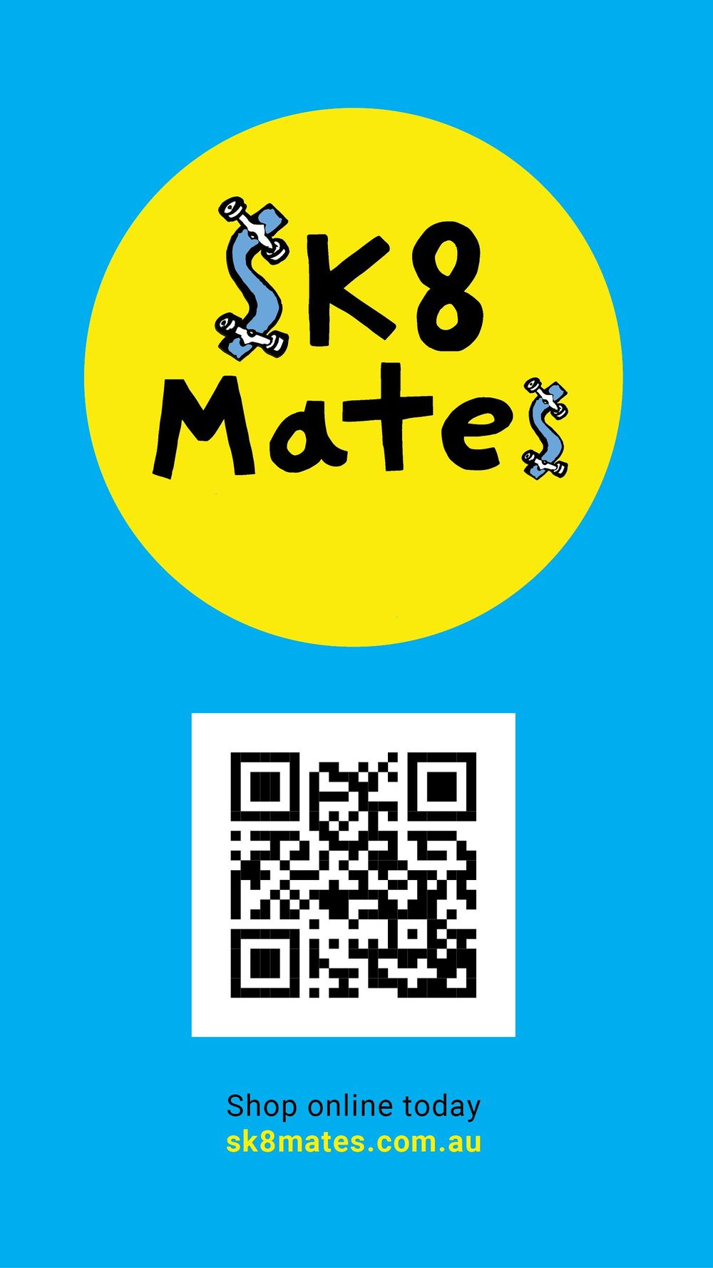 Sk8 Mates virtual card inDesign - image 1 - student project