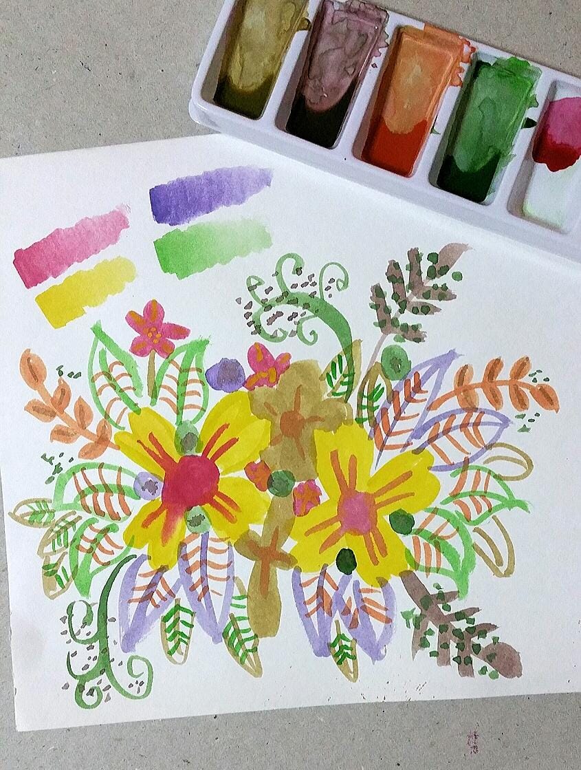 My Floral Colour Mixing - image 1 - student project