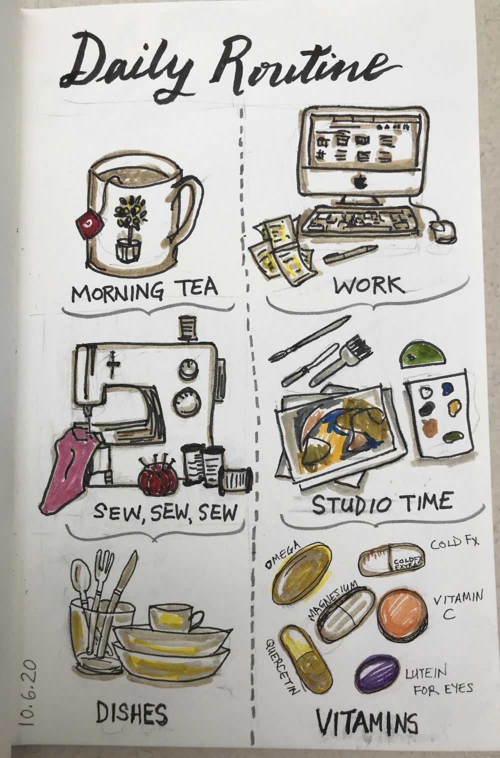 Illustrated Journaling: 14 Days of Prompts - image 3 - student project