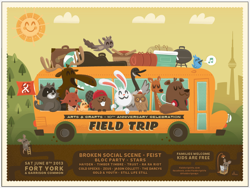 FIELD TRIP ft. Broken Social Scene, Feist & Bloc Party - image 1 - student project
