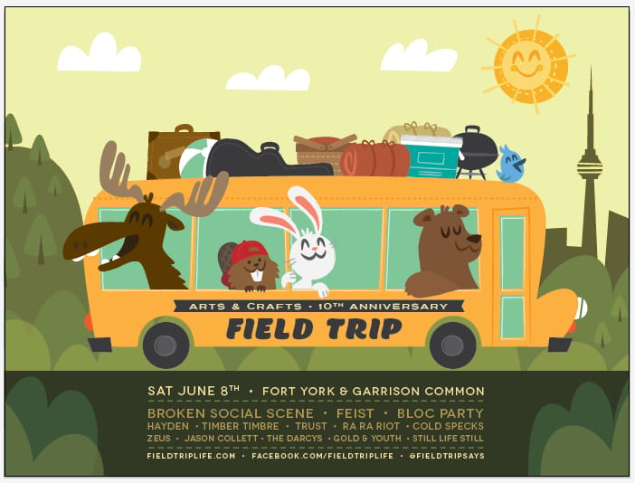 FIELD TRIP ft. Broken Social Scene, Feist & Bloc Party - image 11 - student project