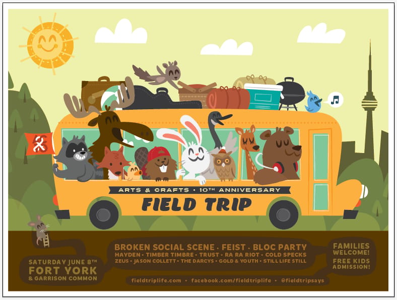 FIELD TRIP ft. Broken Social Scene, Feist & Bloc Party - image 9 - student project