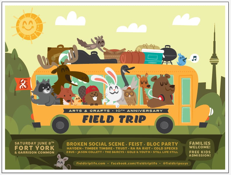 FIELD TRIP ft. Broken Social Scene, Feist & Bloc Party - image 8 - student project