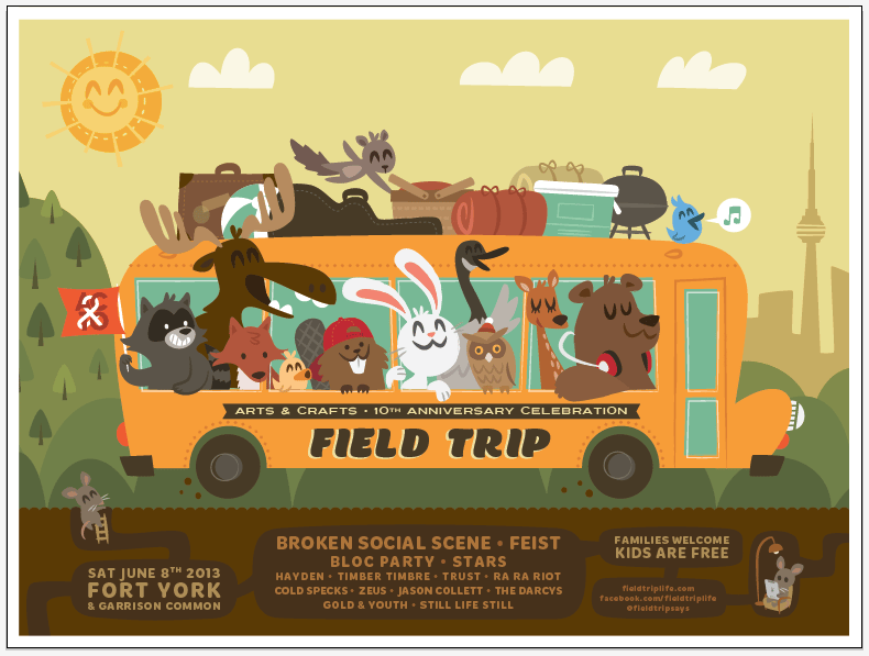 FIELD TRIP ft. Broken Social Scene, Feist & Bloc Party - image 7 - student project