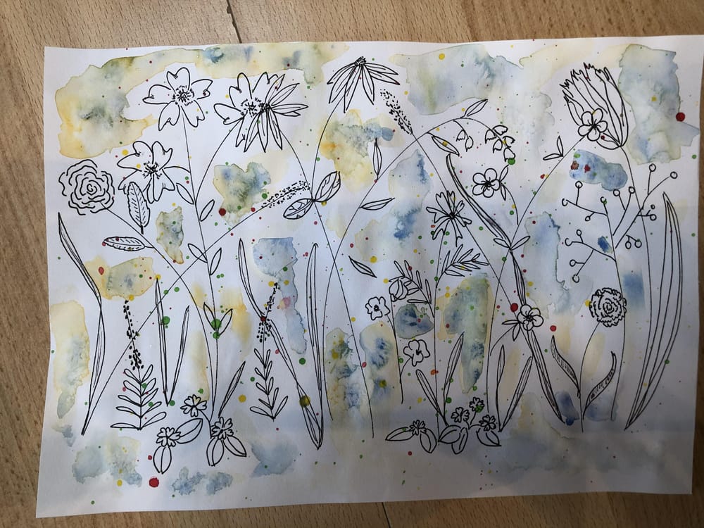 Ink & Watercolor Doodles - image 2 - student project