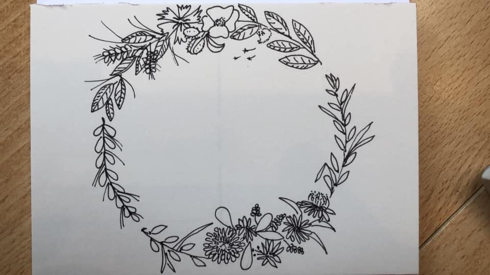The "HappyAccident" Wreath (now with color) - image 2 - student project