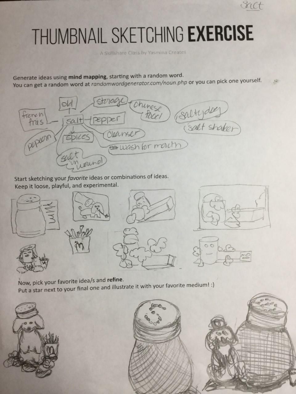 Thumbnail Exericse: Random Word..SALT - image 1 - student project