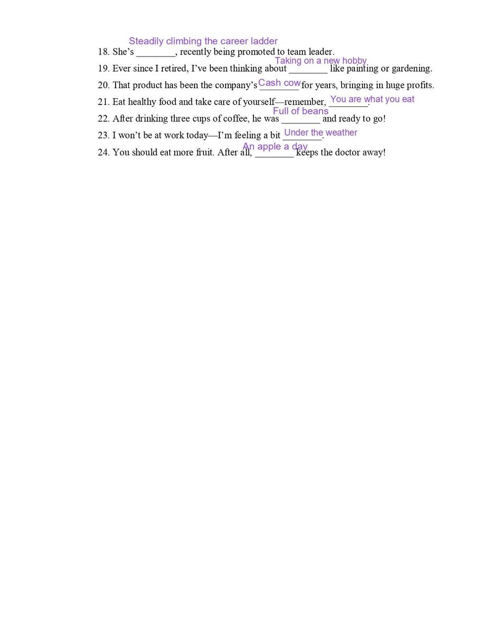 Idioms Project - image 2 - student project