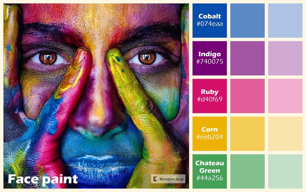 Colorful face paint - image 1 - student project