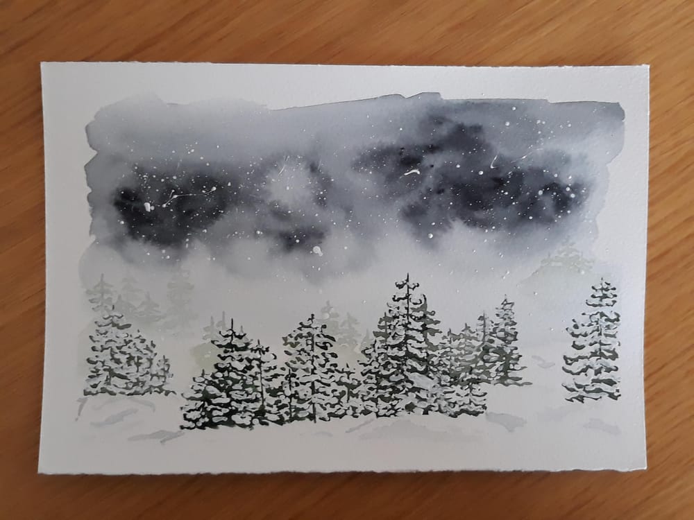snowy trees - image 1 - student project