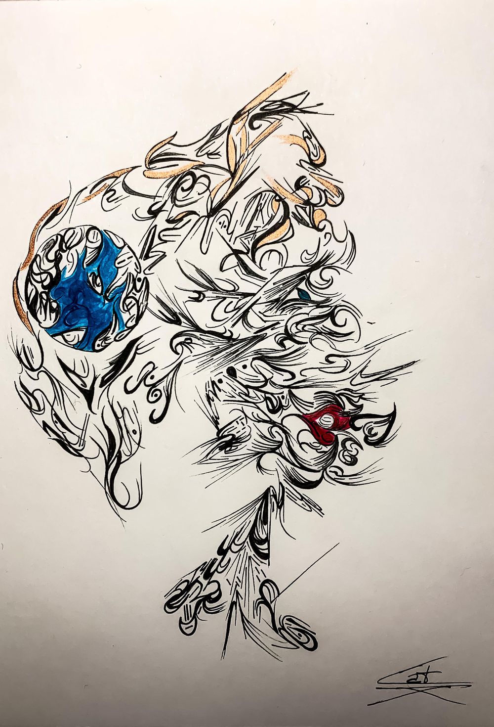She's got the world on her mind & "Woman in Flow_Aphrodite" - image 1 - student project