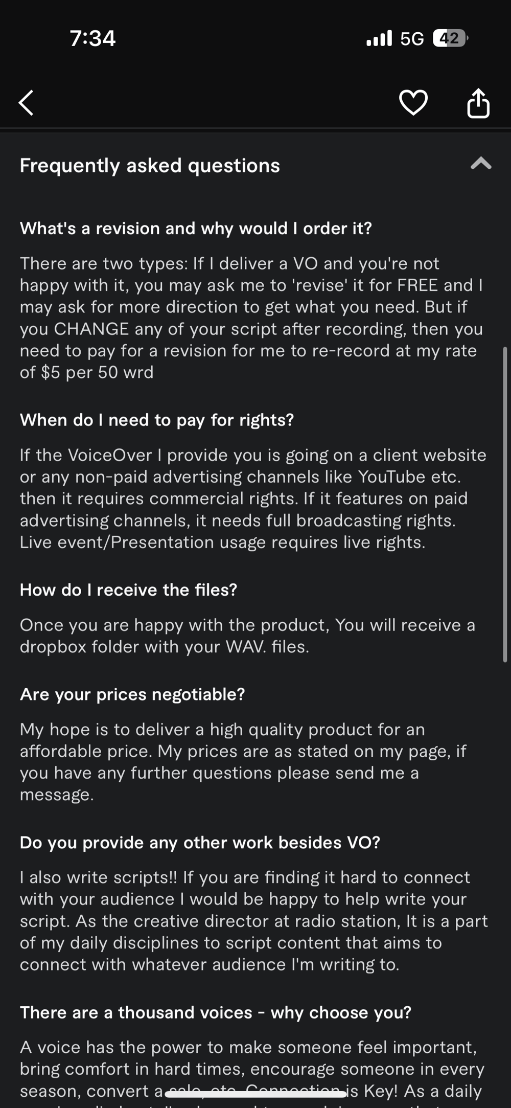 Fiverr Profile Review - image 3 - student project