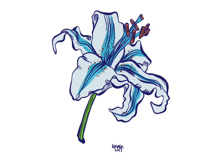 Lili Flower Inking & Coloring Easy! - image 3 - student project
