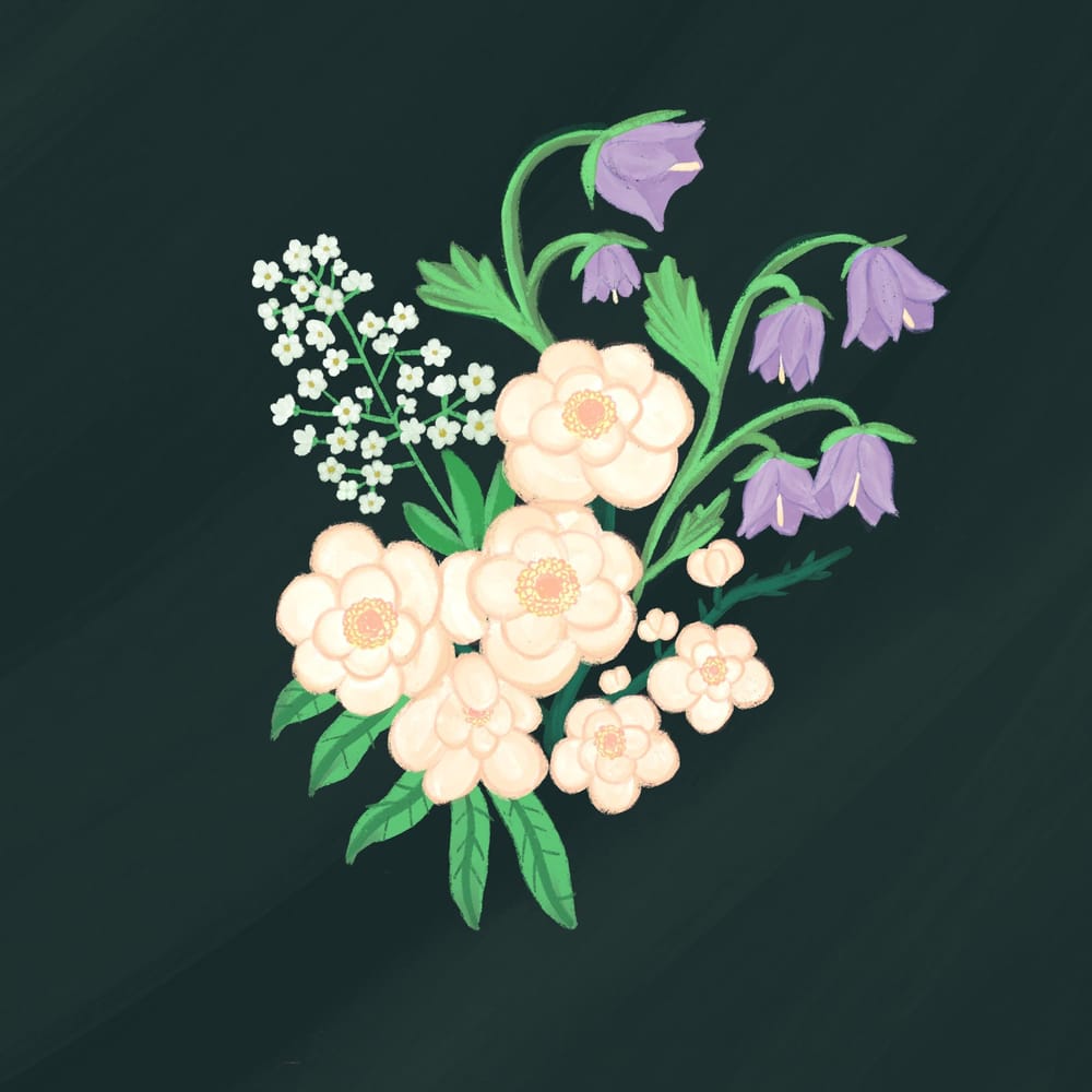 Guache florals - image 2 - student project
