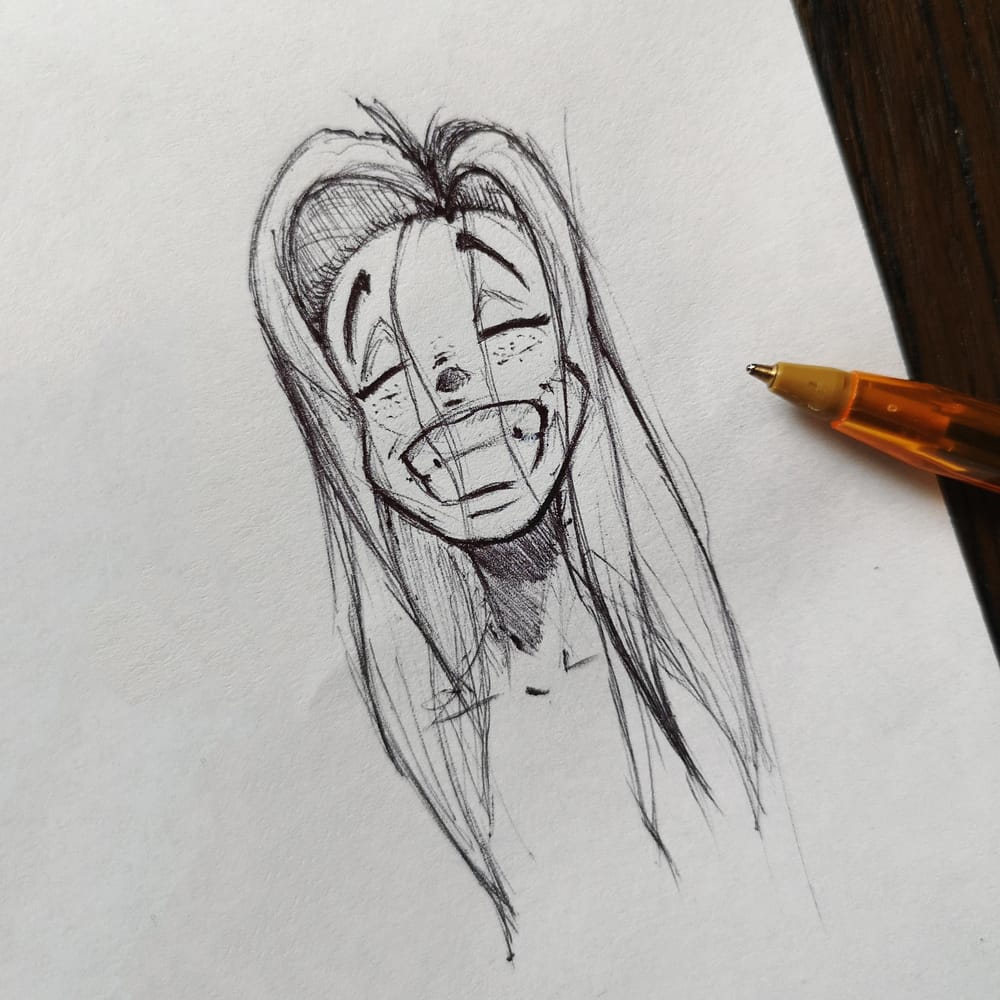 Portrait drawing - image 2 - student project