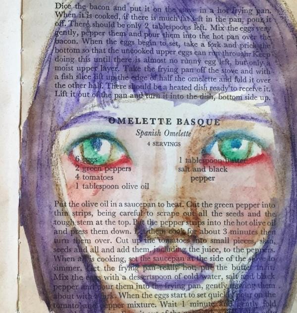 Altered Book Pages - image 1 - student project