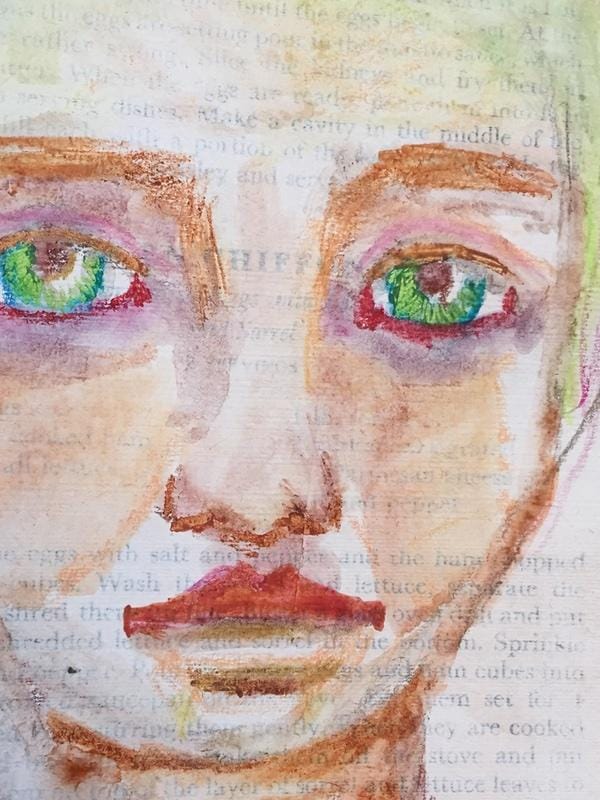 Altered Book Pages - image 2 - student project