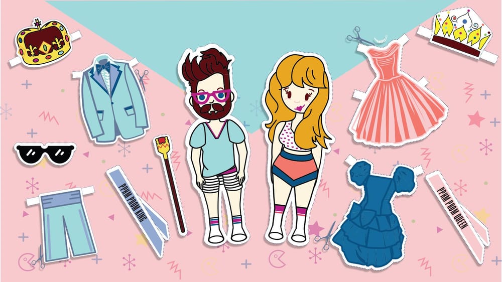 Prom Paper Dolls - image 1 - student project