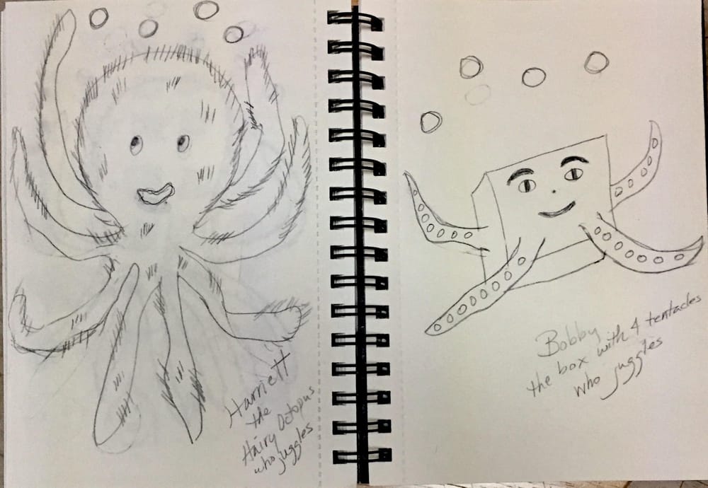 Harriett the Hairy Octopus (who juggles) - image 5 - student project