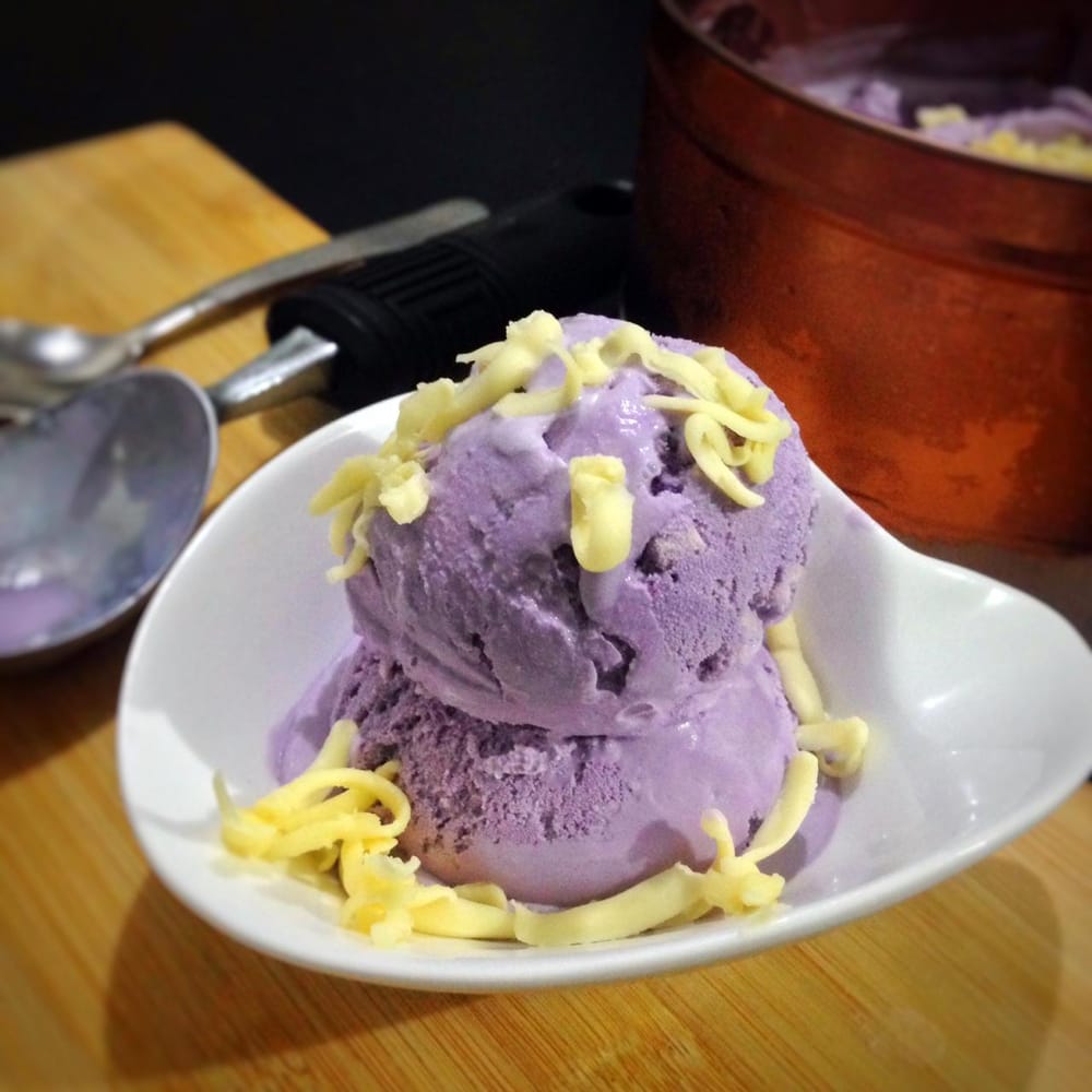Ube Keso and Twix Vanilla Bean Ice Cream - image 1 - student project