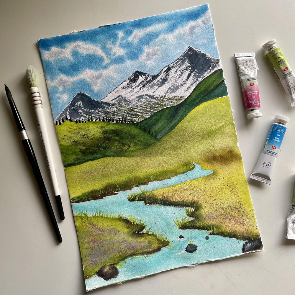 colourful spring landscapes - image 3 - student project