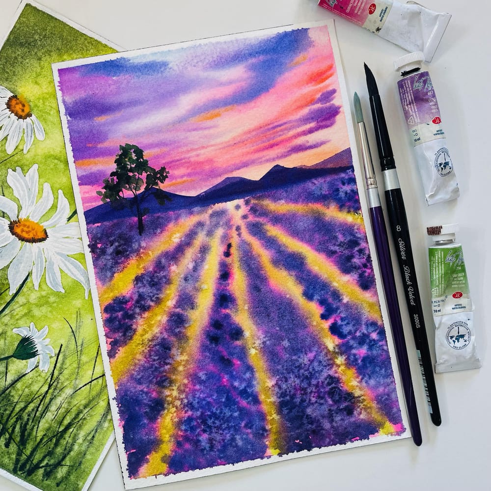 colourful spring landscapes - image 1 - student project
