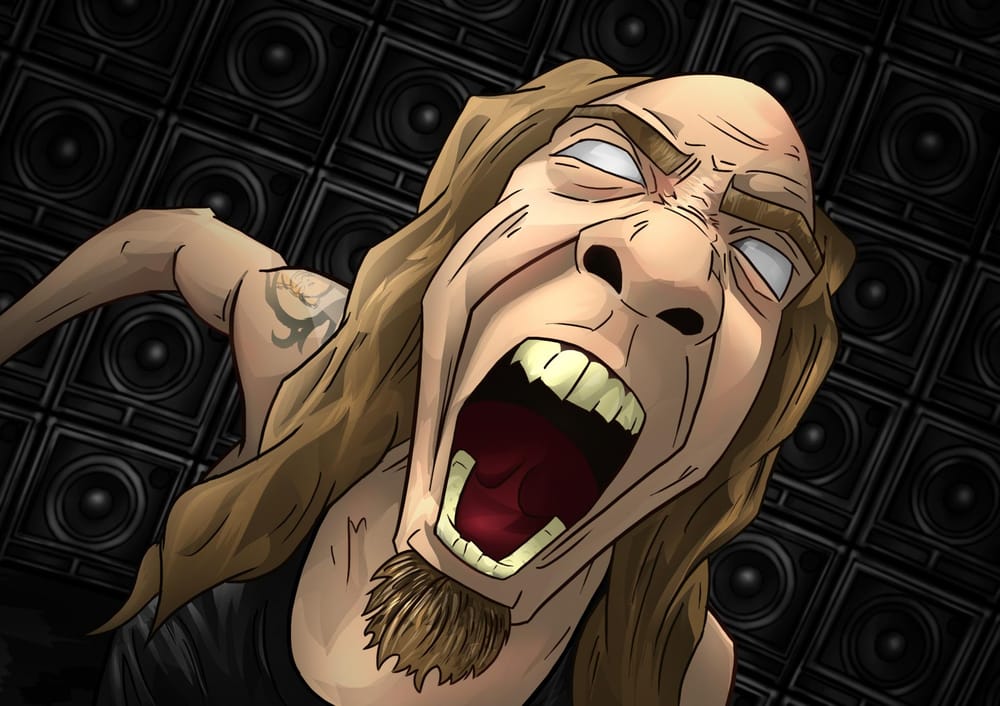 Devin Townsend portrait - image 3 - student project