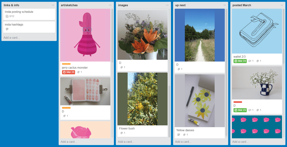 Instagram planning board - image 1 - student project