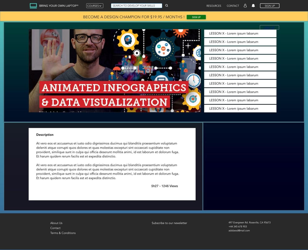 BYOL UI Design by Jean-Francois Migne - image 4 - student project