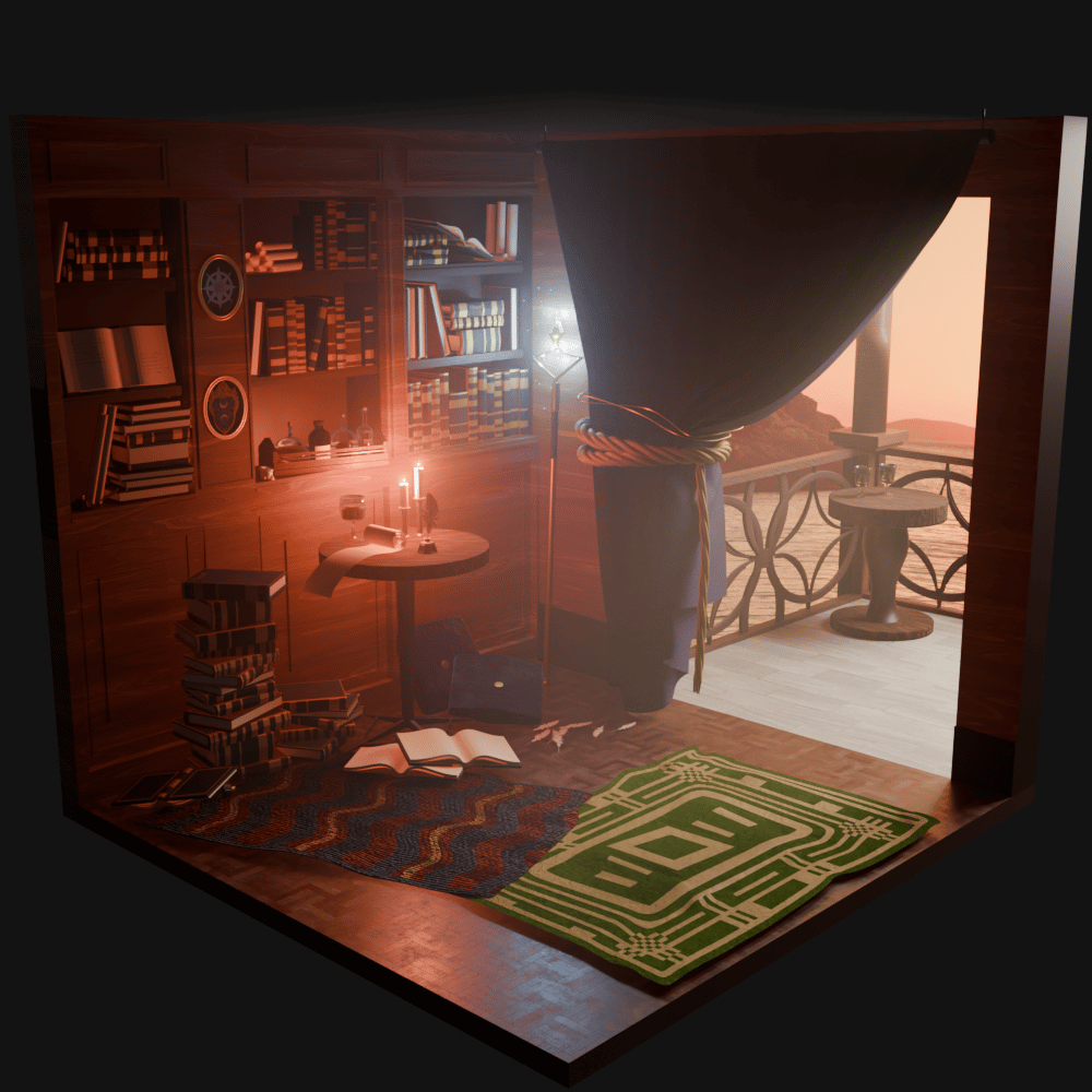 Waterdeep Wizard's study - image 1 - student project
