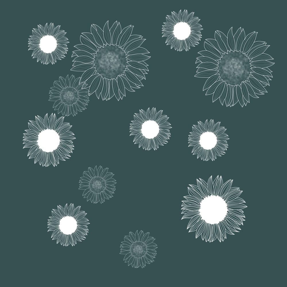 Sunflower stamps - image 1 - student project