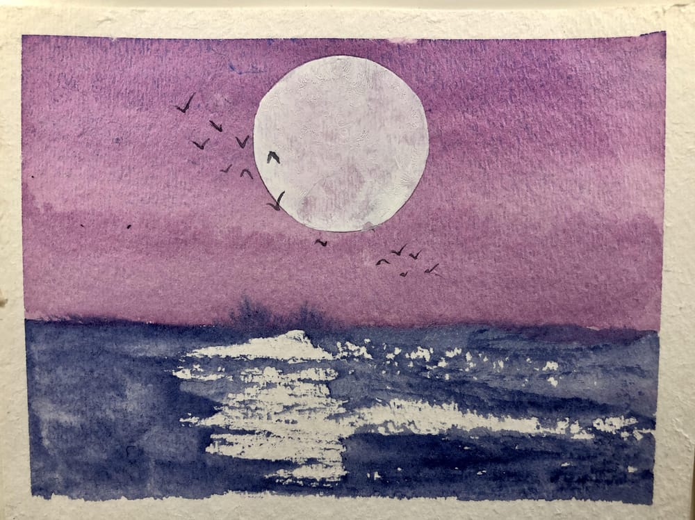 Sunsets with fly-away birds - image 4 - student project