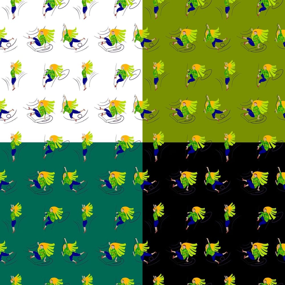 Seamless pattern in Procreate - image 2 - student project