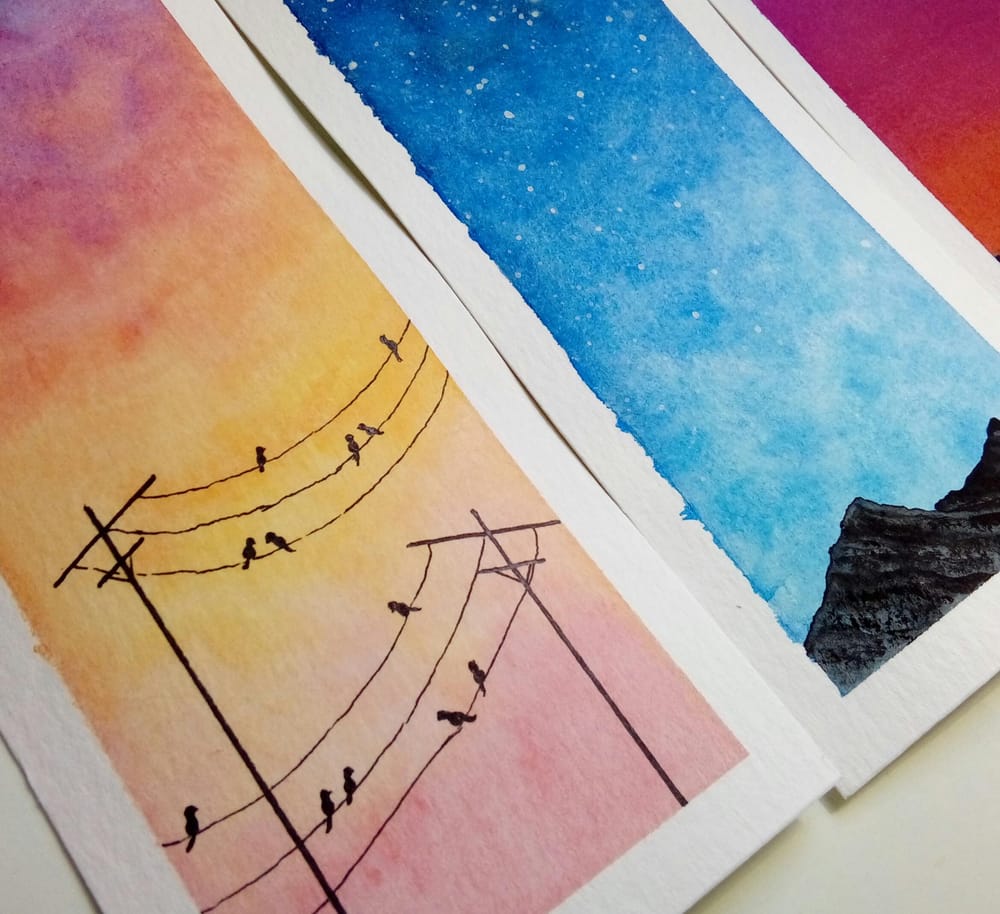 Watercolor skies - image 2 - student project